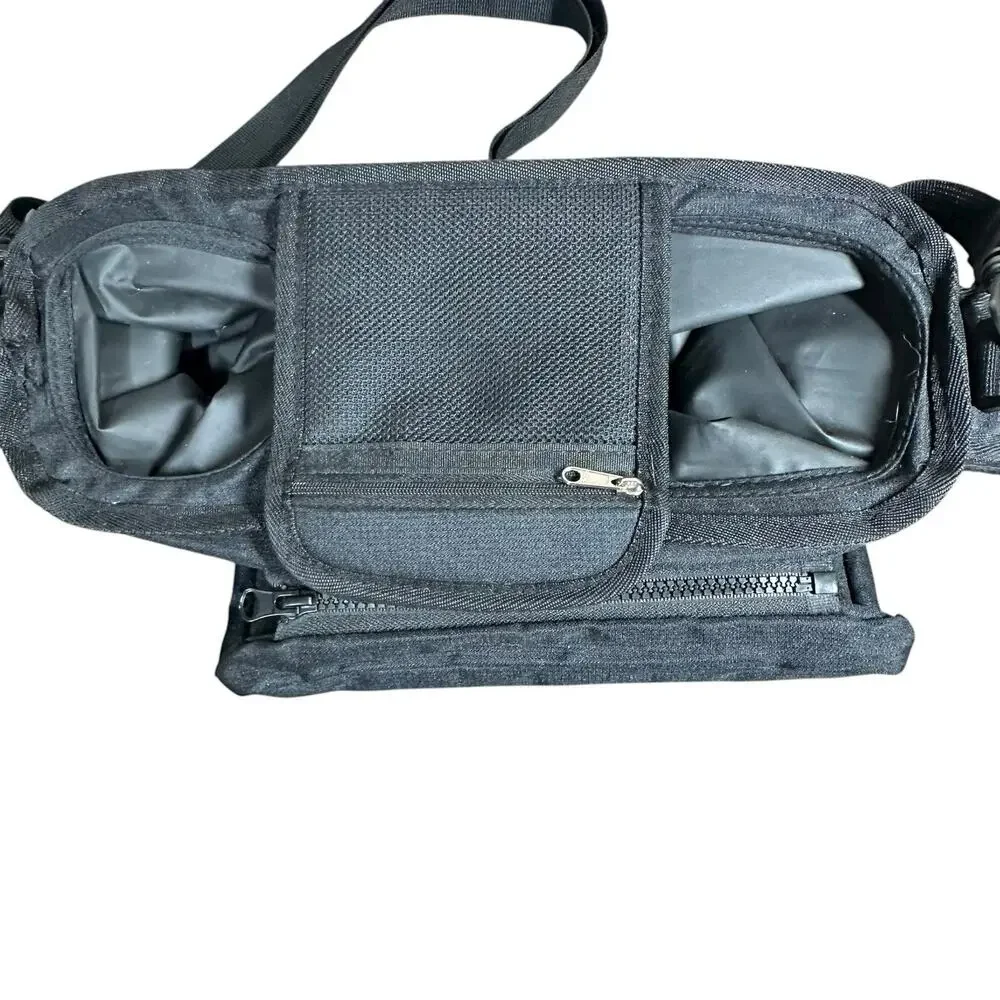 Vorspack Black Baby Stroller Organizer Detachable Bag w/ Bottle Cup Phone Holder
